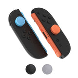 PlayVital 8Pcs Thumb Grip Caps for Nintendo Switch 2, Silicone Thumbstick Grip Cover for Switch 2, Comfort Joystick Caps for Joycon 2 - Black & Gray & Blue & Orange - WWYNTM036