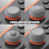 PlayVital 8 in 1 Pro Thumbs Grip Caps for Nintendo Switch 2, Ergonomic Anti-Slip Joystick Caps for Joycon 2 Grip, 8Pcs Thumbstick Cover Accessories for Switch 2 - New Hope Gray - WWYNTM003