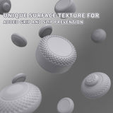 PlayVital 8 in 1 Pro Thumbs Grip Caps for Nintendo Switch 2, Ergonomic Anti-Slip Joystick Caps for Joycon 2 Grip, 8Pcs Thumbstick Cover Accessories for Switch 2 - New Hope Gray - WWYNTM003