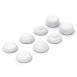 PlayVital 8 in 1 Pro Thumbs Grip Caps for Nintendo Switch 2, Ergonomic Anti-Slip Joystick Caps for Joycon 2 Grip, 8Pcs Thumbstick Cover Accessories for Switch 2 - White - WWYNTM002