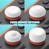 PlayVital 8 in 1 Pro Thumbs Grip Caps for Nintendo Switch 2, Ergonomic Anti-Slip Joystick Caps for Joycon 2 Grip, 8Pcs Thumbstick Cover Accessories for Switch 2 - White - WWYNTM002