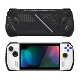 PlayVital ABSOLUTE TPU Protective Case for ROG Ally, Anti-Slip Grip Cover with Joystick Caps for ROG Ally Accessories, Anti-Scratch & Shockproof - Black - LKURGM001