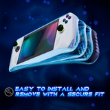 PlayVital ABSOLUTE TPU Protective Case for ROG Ally, Anti-Slip Grip Cover with Joystick Caps for ROG Ally Accessories, Anti-Scratch & Shockproof - Black - LKURGM001