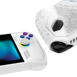 PlayVital ABSOLUTE TPU Protective Case for ROG Ally, Anti-Slip Grip Cover with Joystick Caps for ROG Ally Accessories, Anti-Scratch & Shockproof - White - LKURGM002