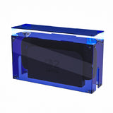 PlayVital Clear Acrylic Dustproof Cover for Nintendo Switch 2 , Magnetic Ventilation Top, Tool-Free Installation, Transparent Display Box for Switch 2 Dock Mode - Clear Blue - SGUNTM003