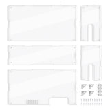 PlayVital Clear Acrylic Dustproof Cover for Nintendo Switch 2, Magnetic Ventilation Top, Tool-Free Installation, Transparent Display Box for Switch 2 Dock Mode - Transparent - SGUNTM001