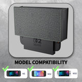 PlayVital Dust Cover for Nintendo Switch 2, Anti Scratch Dust Guard Waterproof Cover Sleeve for Nintendo Switch 2 Console & Charging Dock - Gray - NAWNTM002