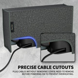 PlayVital Dust Cover for Nintendo Switch 2, Anti Scratch Dust Guard Waterproof Cover Sleeve for Nintendo Switch 2 Console & Charging Dock - Gray - NAWNTM002