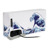 PlayVital Nylon Dust Cover, Soft Neat Lining Dust Guard, Anti Scratch Waterproof Cover Sleeve for Nintendo Switch & Switch OLED Charging Dock - The Great Wave - NTA8011