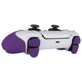 PlayVital Armored Edition Anti-Skid Sweat-Absorbent Controller Grip for PS5, Professional Textured Soft Rubber Pads Handle Grips for PS5 Controller with Shoulder Button Trigger Stickers -  Purple - PFPJ151