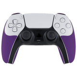 PlayVital Armored Edition Anti-Skid Sweat-Absorbent Controller Grip for PS5, Professional Textured Soft Rubber Pads Handle Grips for PS5 Controller with Shoulder Button Trigger Stickers -  Purple - PFPJ151