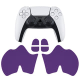 PlayVital Armored Edition Anti-Skid Sweat-Absorbent Controller Grip for PS5, Professional Textured Soft Rubber Pads Handle Grips for PS5 Controller with Shoulder Button Trigger Stickers -  Purple - PFPJ151