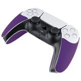 PlayVital Armored Edition Anti-Skid Sweat-Absorbent Controller Grip for PS5, Professional Textured Soft Rubber Pads Handle Grips for PS5 Controller with Shoulder Button Trigger Stickers -  Purple - PFPJ151