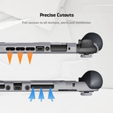 PlayVital BEYOND-GRIP Interchangeable Grip Protective Cover for Nintendo Switch 2 (2025), Ergonomic TPU Dockable Case Accessories for Switch 2 with Joystick Caps, Shockproof - New Hope Gray - XJKNTM003