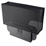 PlayVital Breathable Dust Cover for Nintendo Switch 2, Anti-Scratch Nylon Dust Guard Waterproof Cover Sleeve for Nintendo Switch 2 Console & Charging Dock -Black - NAWNTM004
