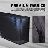 PlayVital Breathable Dust Cover for Nintendo Switch 2, Anti-Scratch Nylon Dust Guard Waterproof Cover Sleeve for Nintendo Switch 2 Console & Charging Dock -Black - NAWNTM004