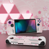 PlayVital Cherry Blossoms Petals Custom Stickers Vinyl Wraps Protective Skin Decal for ROG Ally Handheld Gaming Console - RGTM004