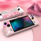 PlayVital Cherry Blossoms Petals Custom Stickers Vinyl Wraps Protective Skin Decal for ROG Ally Handheld Gaming Console - RGTM004