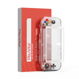 PlayVital Clear Glitter Silver Hard Protective Case for Nintendo Switch Lite, Glossy Ergonomic Hard Grip Cover - Shock-absorbent Anti-Scratch Shell Case with Screen Protector & Thumb Grips & Button Caps - LGKNLM002