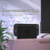 PlayVital Clear Series Protective Case for Nintendo Switch 2, Anti-Scratches Hard Shell Dockable Grip Cover with Extra Foldable Stand & Thumb Grips for Nintendo Switch 2 - Transparent - EXVNTM001