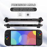 PlayVital Clear Series Protective Case for Nintendo Switch 2, Anti-Scratches Hard Shell Dockable Grip Cover with Extra Foldable Stand & Thumb Grips for Nintendo Switch 2 - Transparent - EXVNTM001