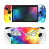 PlayVital Colorful Triangle Custom Stickers Vinyl Wraps Protective Skin Decal for ROG Ally Handheld Gaming Console - RGTM002