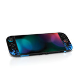 PlayVital for Nintendo Switch 2 Skin Full Set (2-Pack) - Protective Vinyl Decal Stickers for Switch 2 Console, Joycons, Handle Grips & Dock | No Residue, Anti-Scratch - Blue Flame - YUDNT006