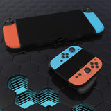PlayVital for Nintendo Switch 2 Skin Full Set (2-Pack) - Protective Vinyl Decal Stickers for Switch 2 Console, Joycons, Handle Grips & Dock | No Residue, Anti-Scratch - Blue & Orange - YUDNT024