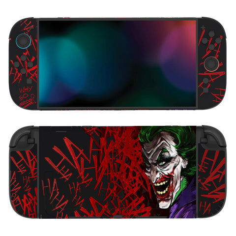 PlayVital for Nintendo Switch 2 Skin Full Set (2-Pack) - Protective Vinyl Decal Stickers for Switch 2 Console, Joycons, Handle Grips & Dock | No Residue, Anti-Scratch - Clown Hahaha - YUDNT003