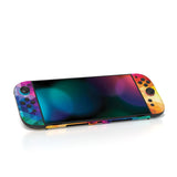 PlayVital for Nintendo Switch 2 Skin Full Set (2-Pack) - Protective Vinyl Decal Stickers for Switch 2 Console, Joycons, Handle Grips & Dock | No Residue, Anti-Scratch - Colorful Triangle - YUDNT013