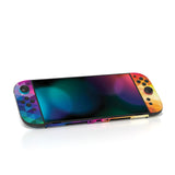 PlayVital for Nintendo Switch 2 Skin Full Set (2-Pack) - Protective Vinyl Decal Stickers for Switch 2 Console, Joycons, Handle Grips & Dock | No Residue, Anti-Scratch - Colorful Triangle - YUDNT013
