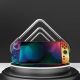 PlayVital for Nintendo Switch 2 Skin Full Set (2-Pack) - Protective Vinyl Decal Stickers for Switch 2 Console, Joycons, Handle Grips & Dock | No Residue, Anti-Scratch - Colorful Triangle - YUDNT013