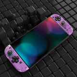 PlayVital for Nintendo Switch 2 Skin Full Set (2-Pack) - Protective Vinyl Decal Stickers for Switch 2 Console, Joycons, Handle Grips & Dock | No Residue, Anti-Scratch - Purple Tear Down - YUDNT019