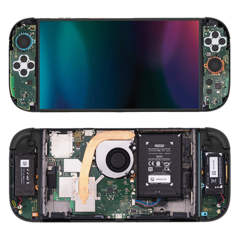 PlayVital for Nintendo Switch 2 Skin Full Set (2-Pack) - Protective Vinyl Decal Stickers for Switch 2 Console, Joycons, Handle Grips & Dock | No Residue, Anti-Scratch - Tear Down - YUDNT018