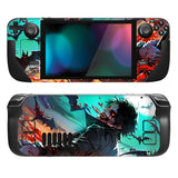 PlayVital Full Set Protective Skin Decal for Steam Deck LCD, Custom Stickers Viny Cover for Steam Deck OLED - Bats Zombie - SDTM100