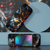 PlayVital Full Set Protective Skin Decal for Steam Deck LCD, Custom Stickers Viny Cover for Steam Deck OLED - Cloudstorm Wukong - SDTM107