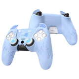 PlayVital Cute Demon Controller Silicone Case Compatible With PS5 Controller - Blue - DEPFP004