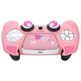 PlayVital Cute Demon Controller Silicone Case Compatible With PS5 Controller - Pink - DEPFP003