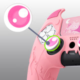 PlayVital Cute Demon Controller Silicone Case Compatible With PS5 Controller - Pink - DEPFP003