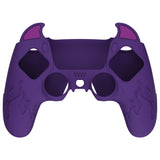 PlayVital Cute Demon Controller Silicone Case Compatible With PS5 Controller - Purple - DEPFP002