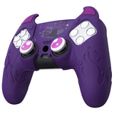 PlayVital Cute Demon Controller Silicone Case Compatible With PS5 Controller - Purple - DEPFP002