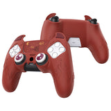 PlayVital Cute Demon Controller Silicone Case Compatible With PS5 Controller - Red - DEPFP005