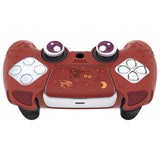 PlayVital Cute Demon Controller Silicone Case Compatible With PS5 Controller - Red - DEPFP005