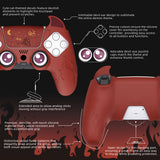 PlayVital Cute Demon Controller Silicone Case Compatible With PS5 Controller - Red - DEPFP005