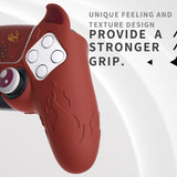 PlayVital Cute Demon Controller Silicone Case Compatible With PS5 Controller - Red - DEPFP005