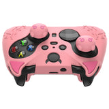PlayVital Cute Demon Silicone Case Cover for Xbox Elite Wireless Controller Series 2, Kawaii Anti-Slip Shockproof Controller Skin Grip for Xbox Elite Series 2 Core with Thumb Grip Caps - Pink - UQNE2P005