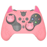 PlayVital Cute Demon Silicone Case Cover for Xbox Elite Wireless Controller Series 2, Kawaii Anti-Slip Shockproof Controller Skin Grip for Xbox Elite Series 2 Core with Thumb Grip Caps - Pink - UQNE2P005