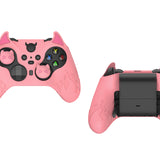 PlayVital Cute Demon Silicone Case Cover for Xbox Elite Wireless Controller Series 2, Kawaii Anti-Slip Shockproof Controller Skin Grip for Xbox Elite Series 2 Core with Thumb Grip Caps - Pink - UQNE2P005
