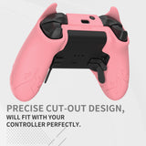 PlayVital Cute Demon Silicone Case Cover for Xbox Elite Wireless Controller Series 2, Kawaii Anti-Slip Shockproof Controller Skin Grip for Xbox Elite Series 2 Core with Thumb Grip Caps - Pink - UQNE2P005