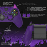 PlayVital Cute Demon Silicone Case Cover for Xbox Elite Wireless Controller Series 2, Kawaii Anti-Slip Shockproof Controller Skin Grip for Xbox Elite Series 2 Core with Thumb Grip Caps - Purple - UQNE2P001